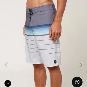 Mens O’Neill Striped Swim Shorts Trunks, Size 36